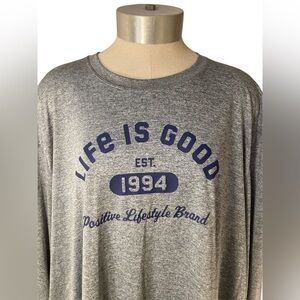 Life Is Good Mens Workout Shirt. Size XL
